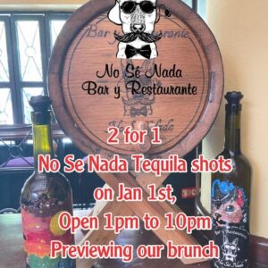 2-for-1 Tequila Shots and New Brunch Menu