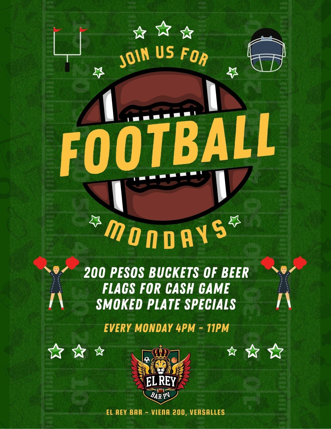 Football Mondays Featuring Flags for Cash Games