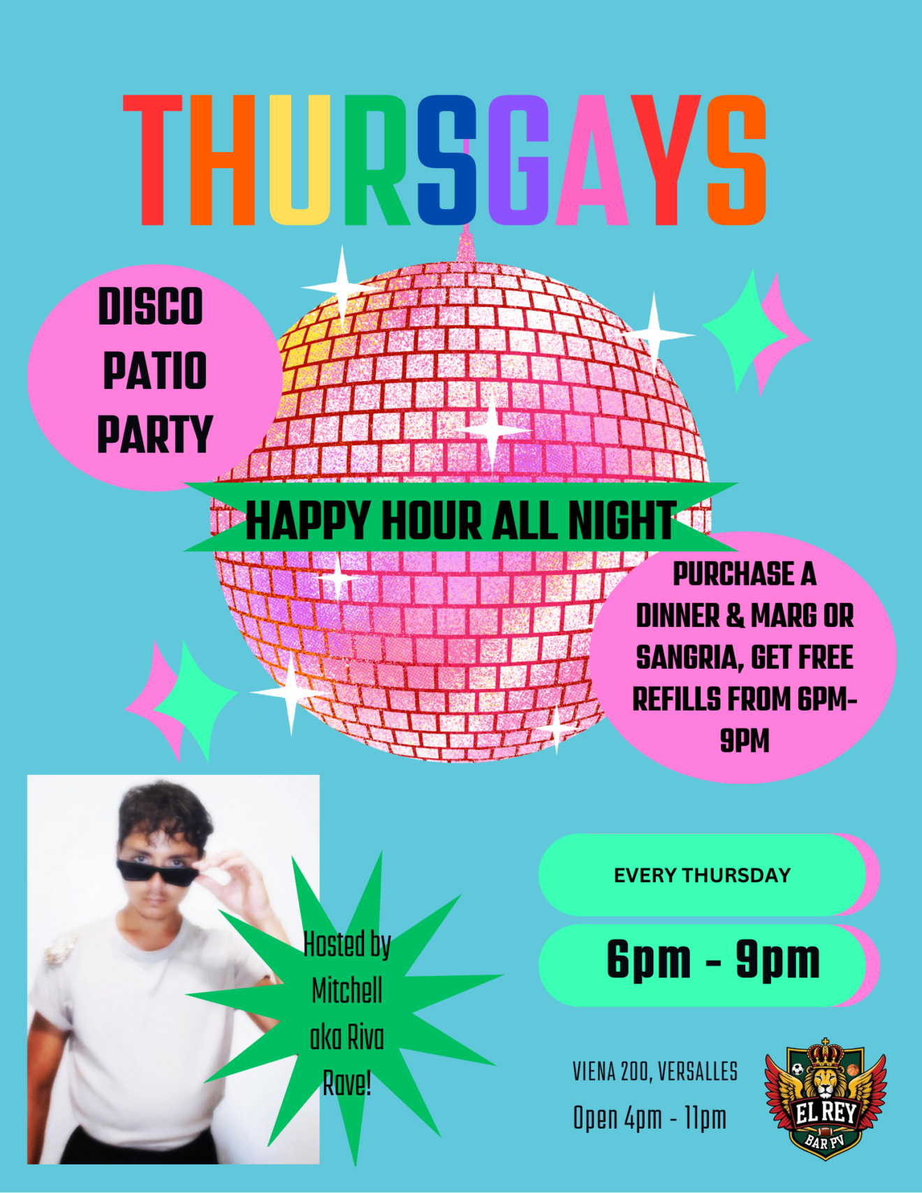 Thursgays Disco Patio Party Hosted by Mitchell