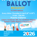 Request your ballot at Vote From Abroad Centers